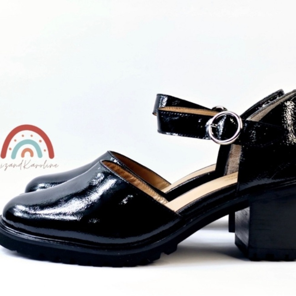 👠 Seychelles Lock And Key Heel Mary Jane Chunky Block Heels Leather Shoes NWT👠 - Picture 3 of 5